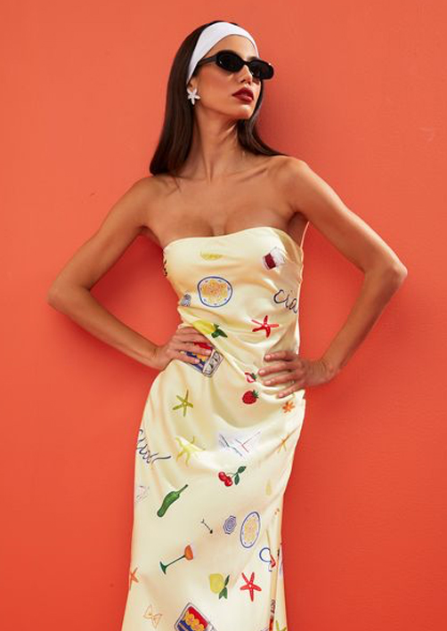 silk white maxi dress See The Sun V-Neckline Satin Select your size:EU 46 - US 12 / 12.5 Summersale2024 Zara - ZARA Halter this satin dress is