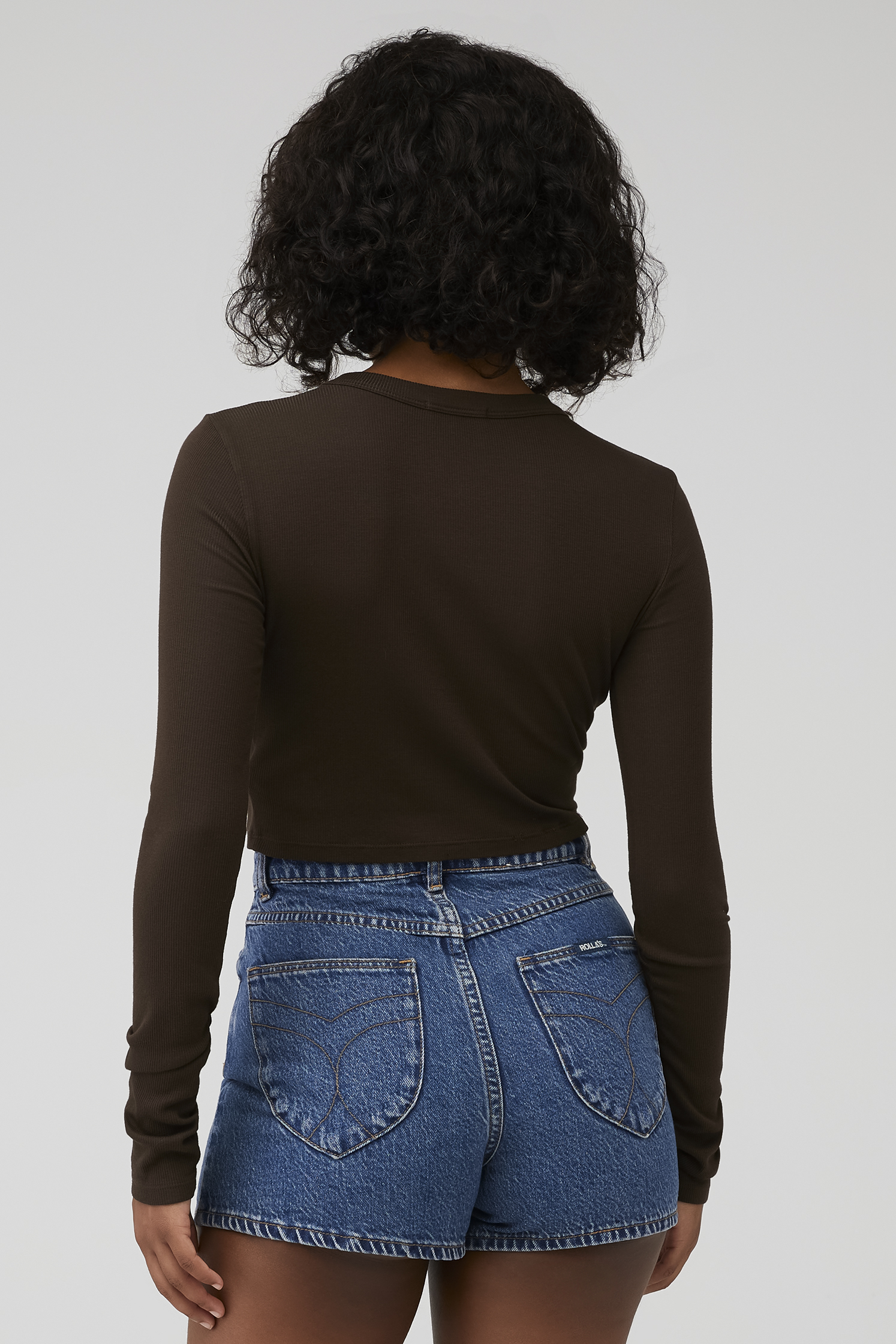 COTTON CITIZEN Verona Crop Shirt in Espresso FashionPass